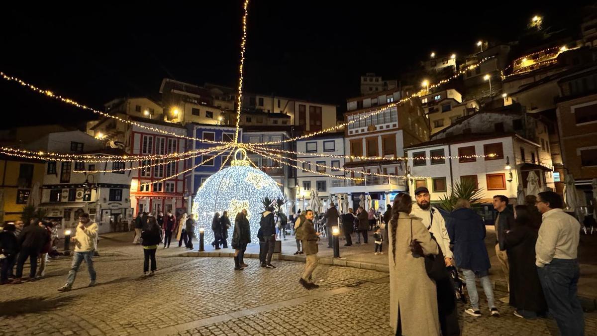 Iluminación navideña en Cudillero