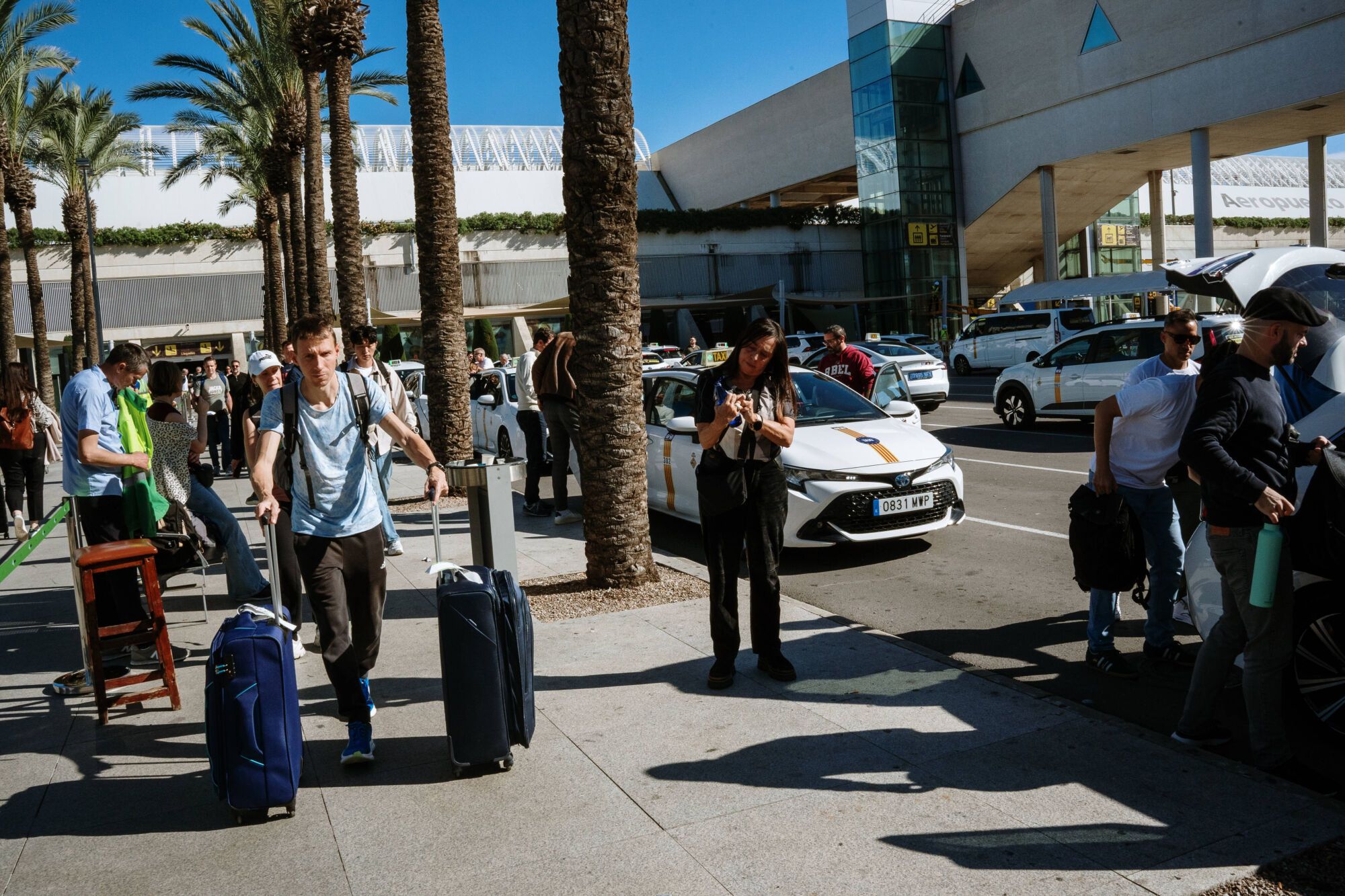 Taxis aeropuerto de Palma Son Sant Joan - Nueva parada de taxis - Obras aeropuerto