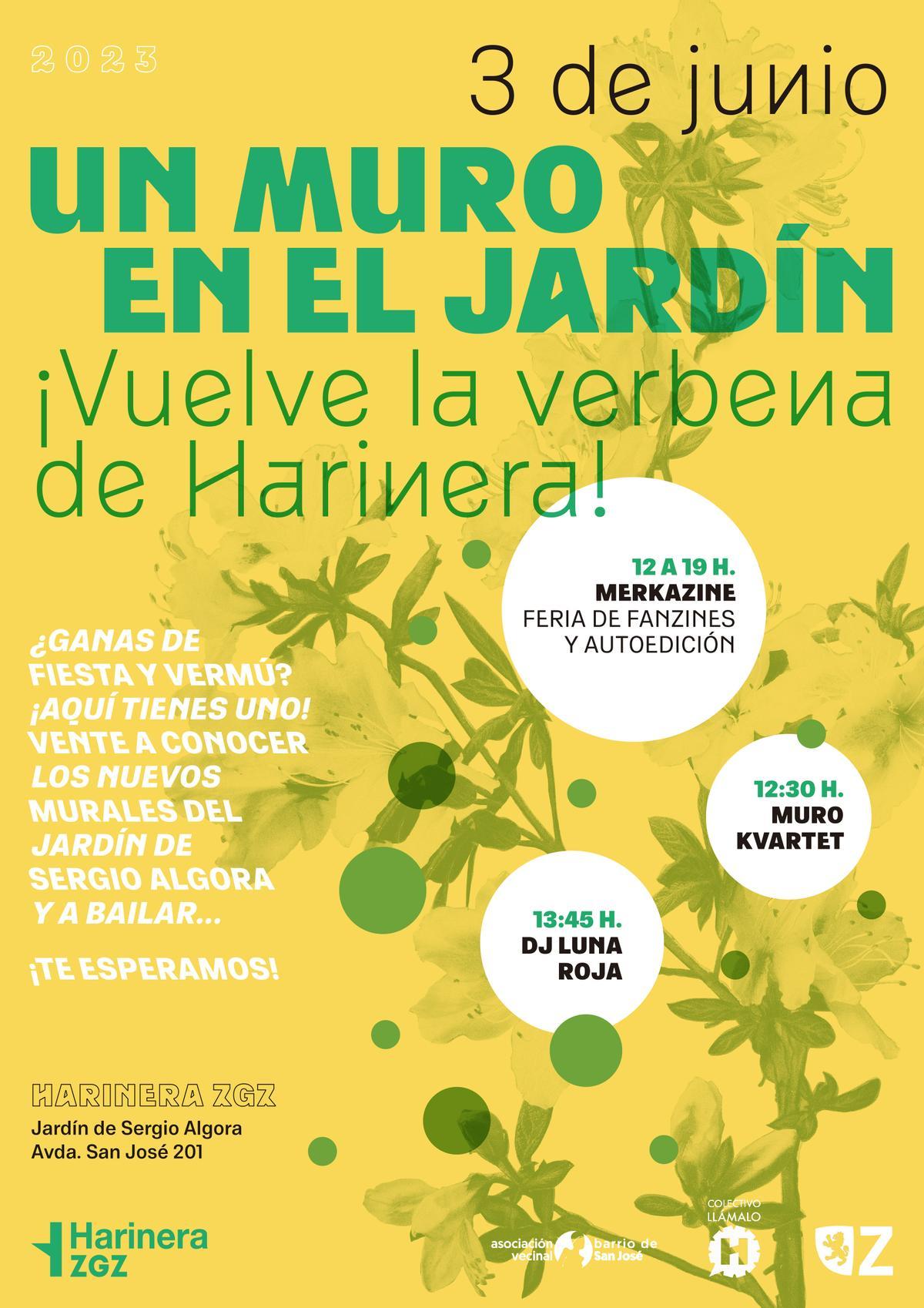 El cartel de la verbena de este 3 de junio.