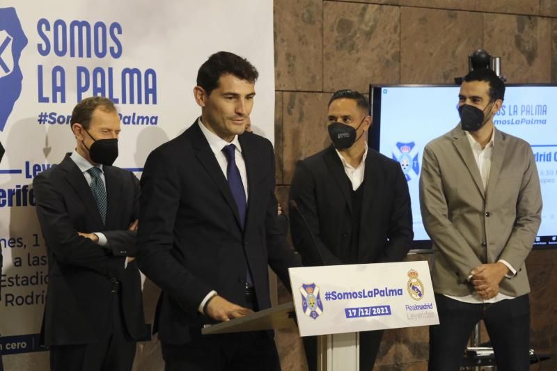 Presentación del partido solidario de Leyendas CD Tenerife-Real Madrid