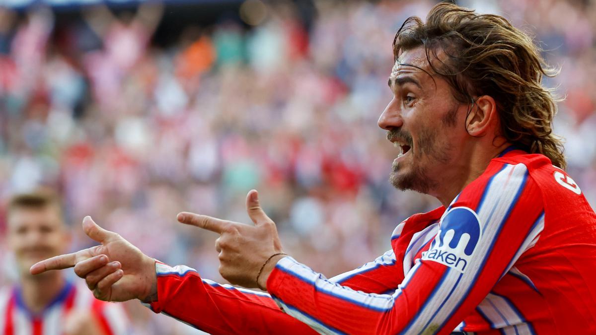 Antoine Griezmann, titular con el Atlético ante el Lille