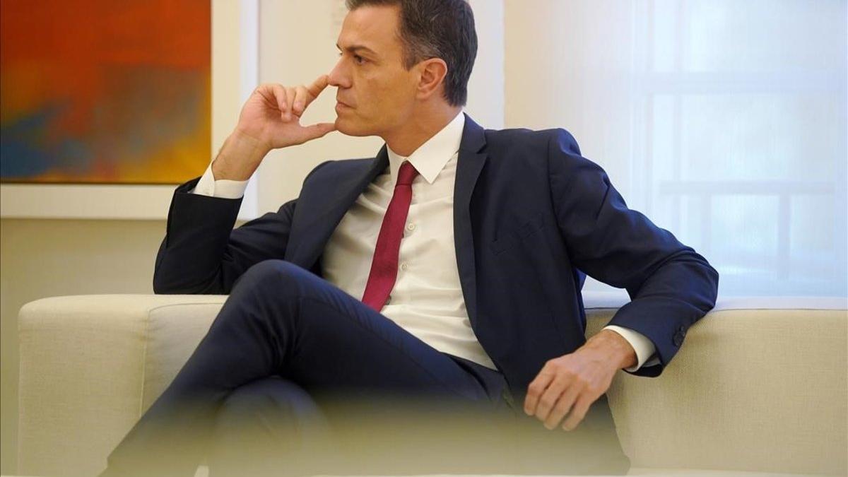 Pedro Sánchez, en una reunión