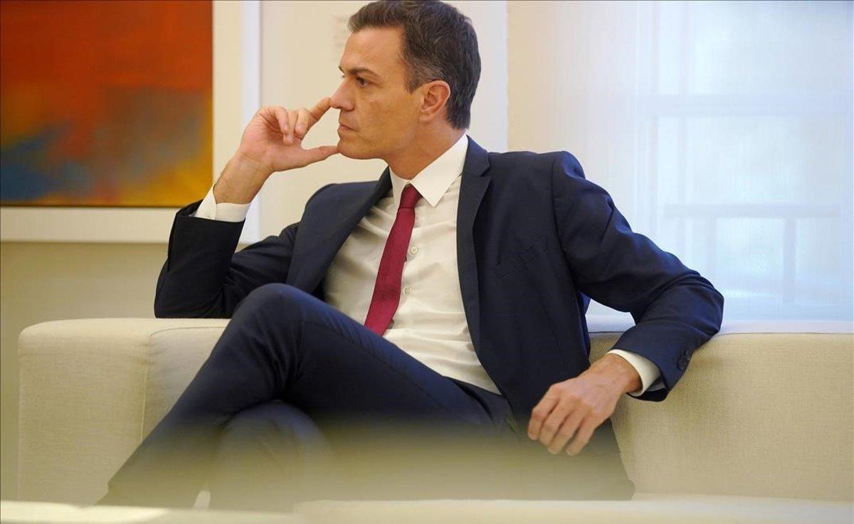 Pedro Sánchez, en una reunión.