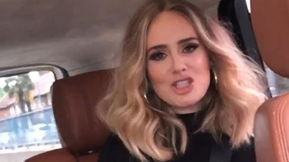 Adele, en un vídeo de su cuenta de Instagram.