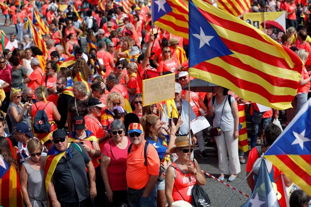 Totes les imatges de la manifestació de la Diada 2018