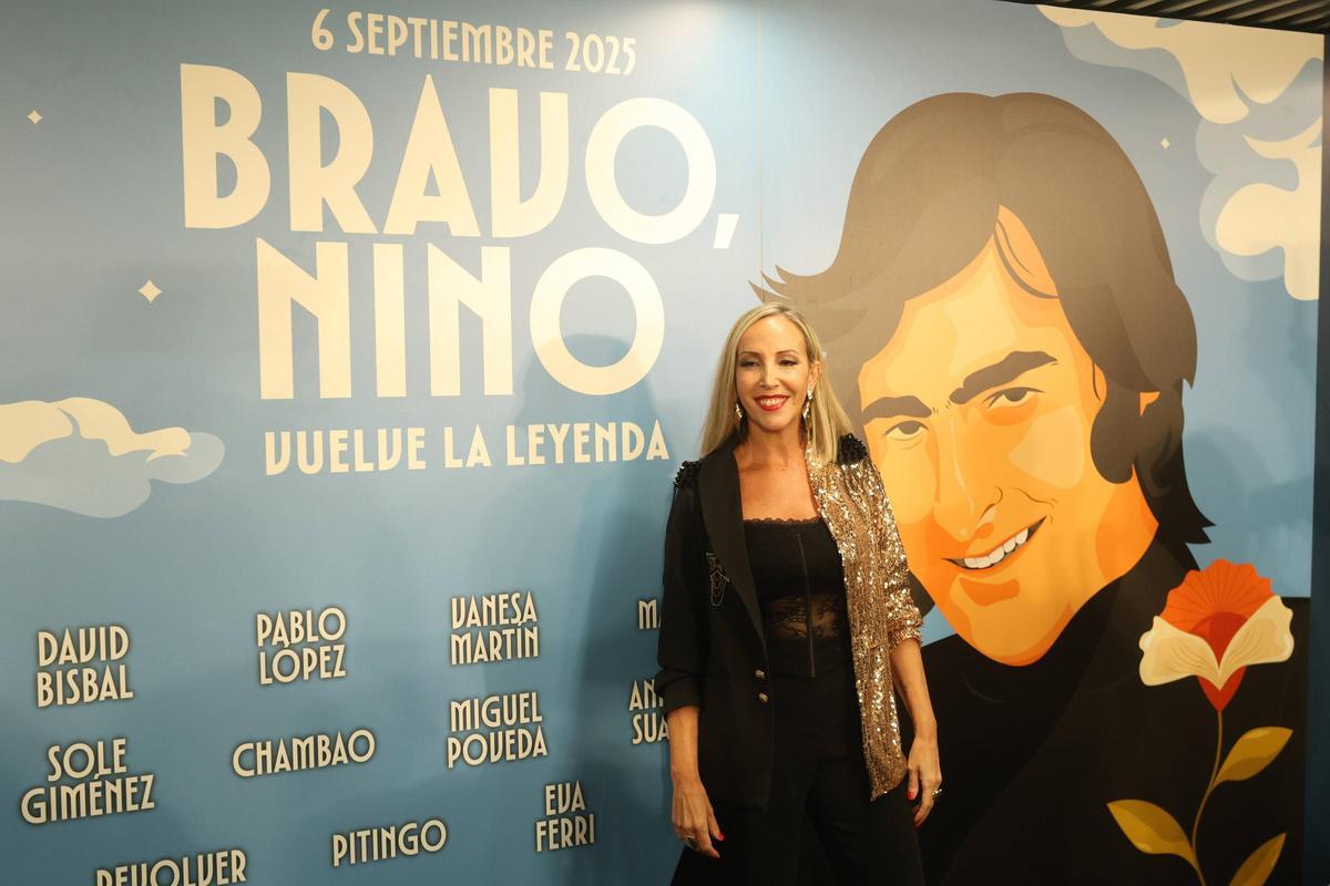 Eva Ferri, hija de Nino Bravo, el sábado en el Roig Arena instantes previos a la actuación.