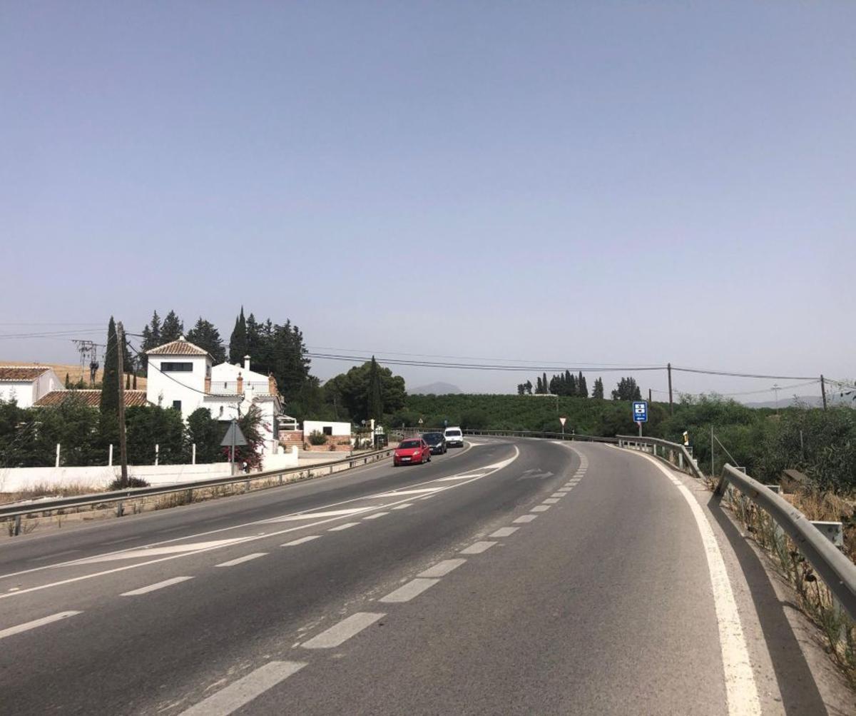 Carretera de la Autovía del Guadalhorce entre Casapalma y Cerralba