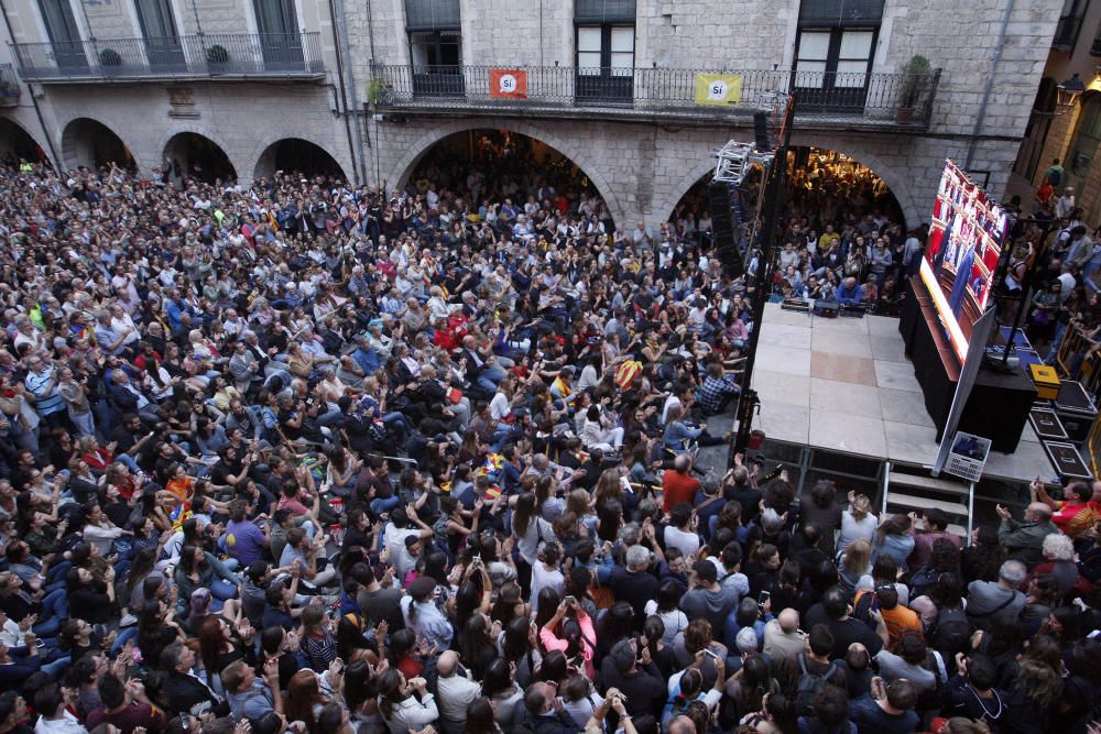 Les reaccions al discurs de Puigdemont a la Plaça del Vi