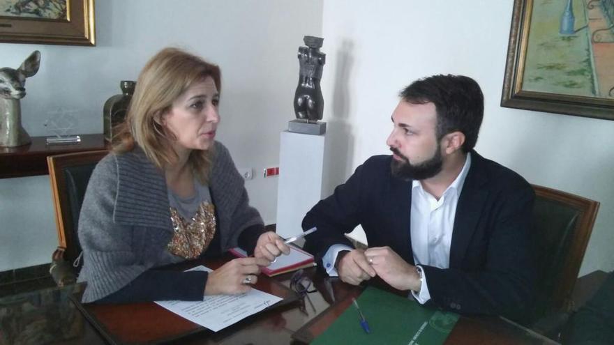 Rosa Arrabal y Mariano Ruiz, ayer.