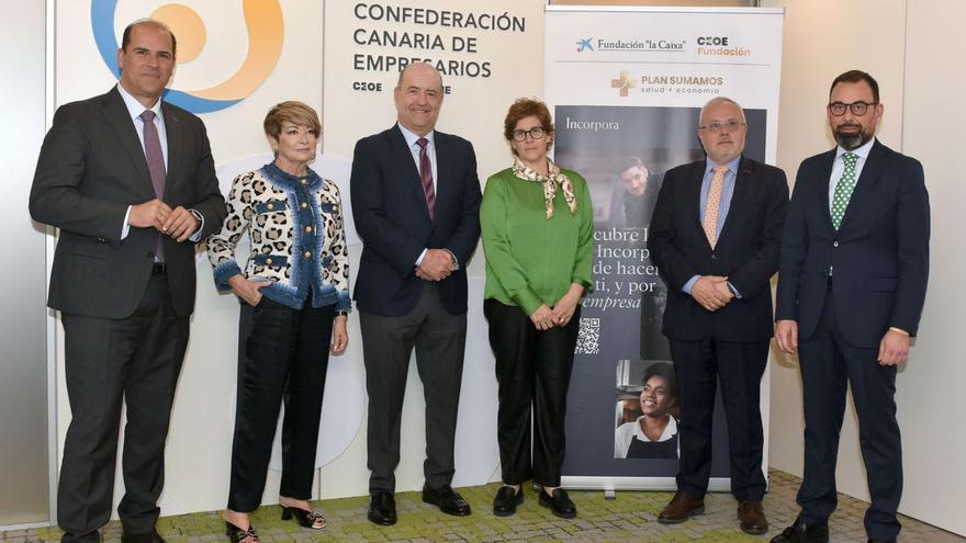 Confederación Canaria de Empresarios, Fundación CEOE y Fundación “la Caixa”.