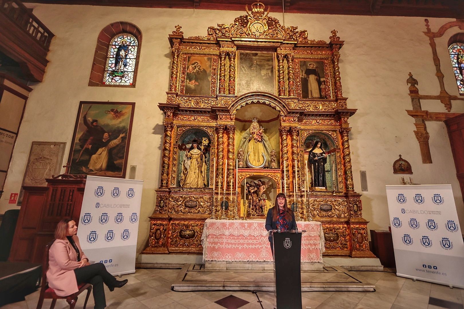 Presentación de la restauración del retablo de Nuestra Señora de la Consolación