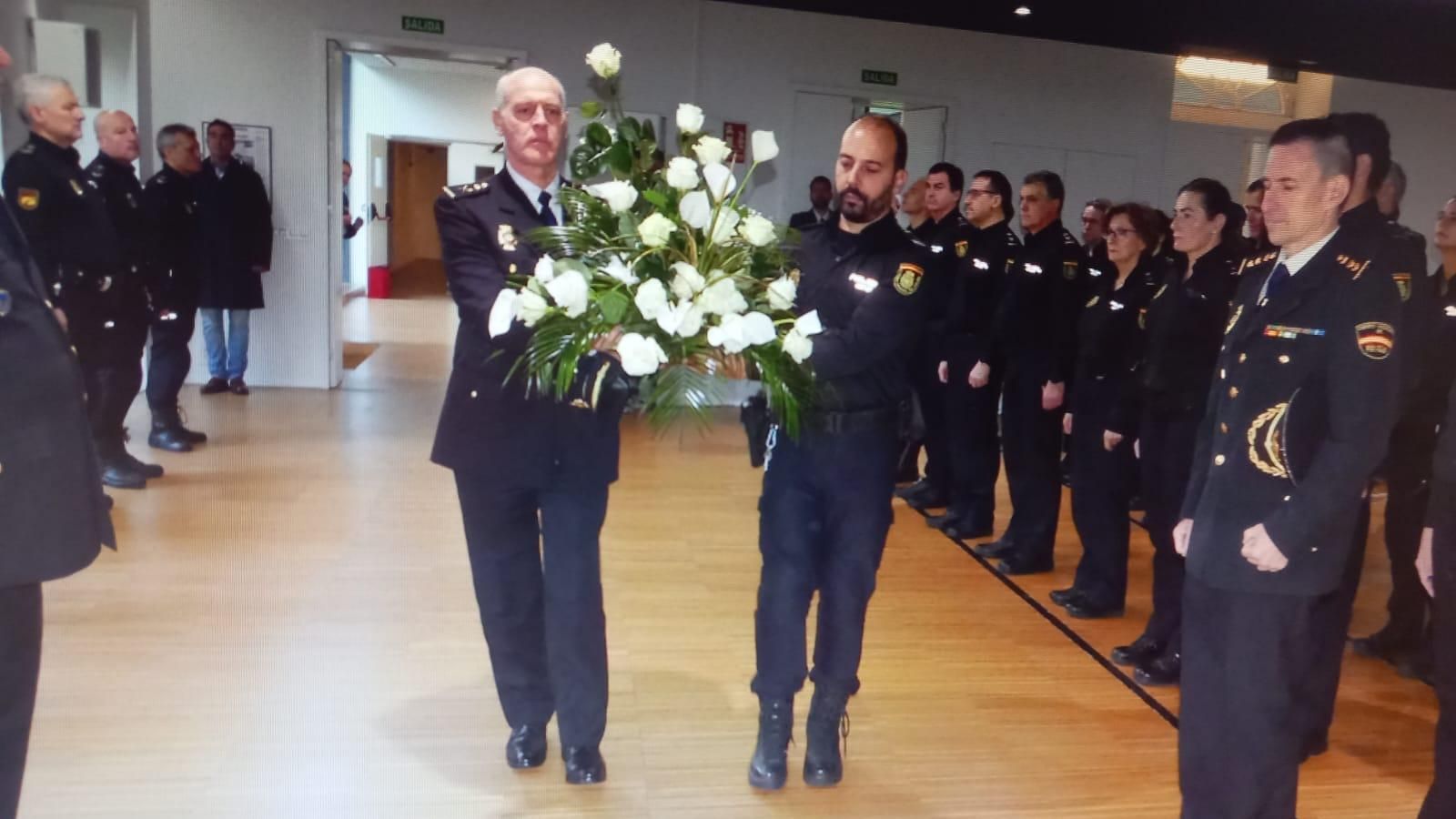 Homenaje a la policía Vanessa Lage, asesinada en Vigo hace ocho años