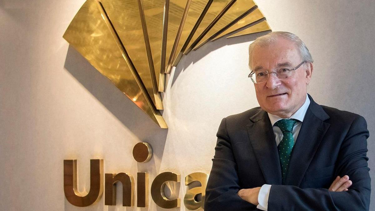 El presidente saliente de Unicaja, Manuel Azuaga.