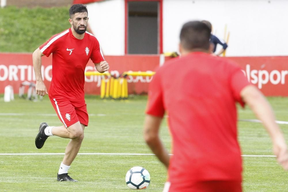 Entrenamiento del Sporting 03/10/2017