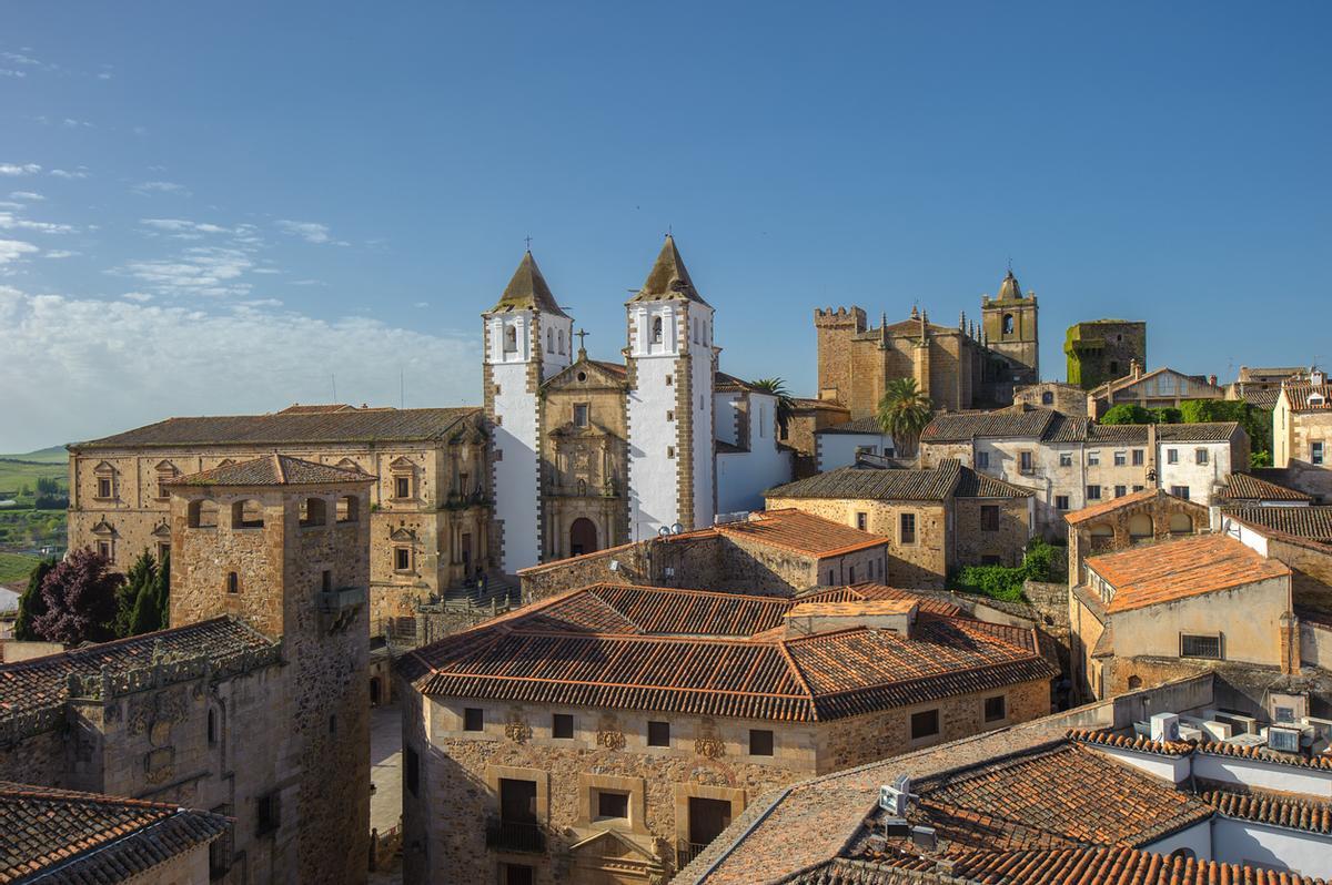 Vista de la ciudad de Cáceres.