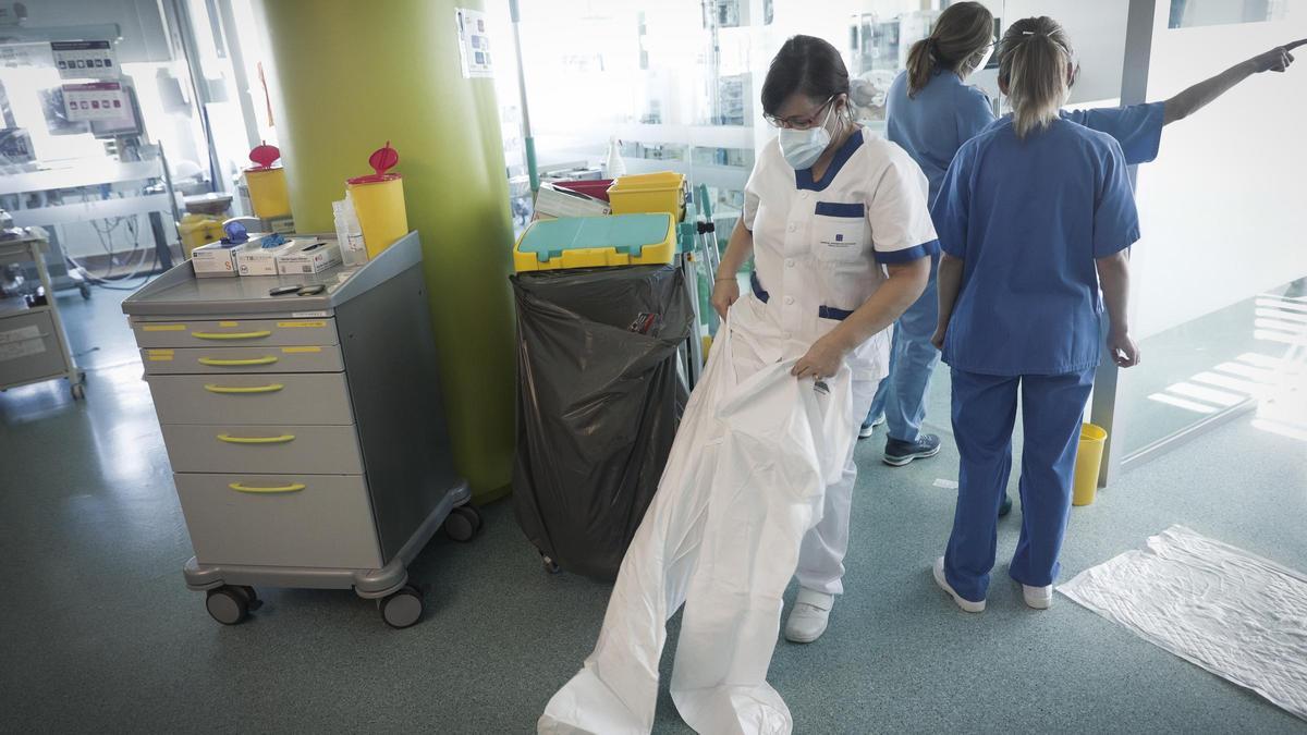 UCI del hospital de Son Espases, en Palma