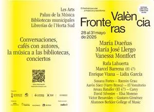 Programación del Festival Fronteras en València y l'Horta Sud, del 28 al 21 de mayo de 2025.