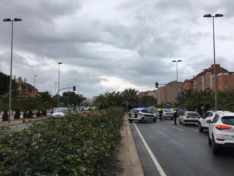 Controles de la Policía Local en Alicante.