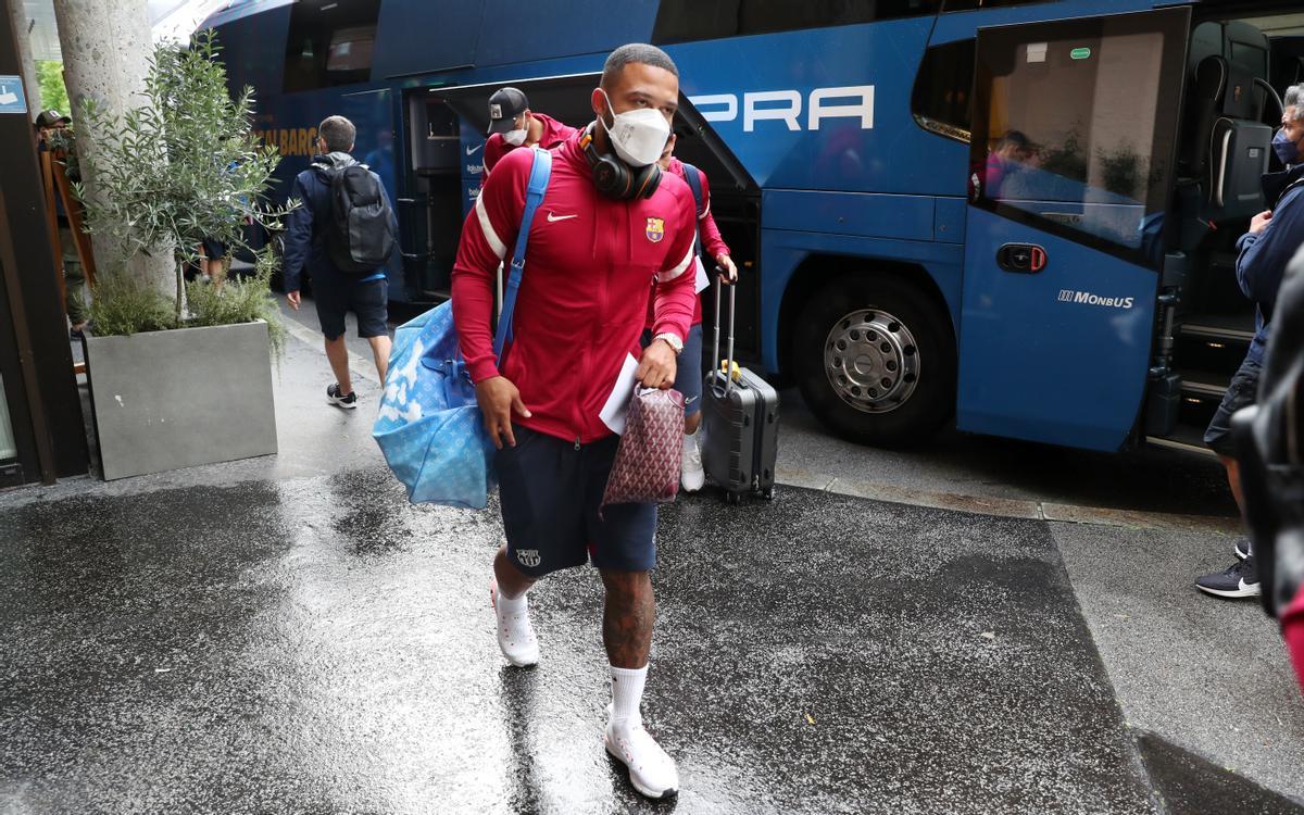 El Barça ya ha aterrizado en Salzburgo