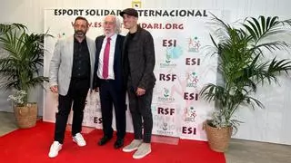 Oriol Romeu y Héctor Fort, en el Sopar anual de Esport Solidari Internacional