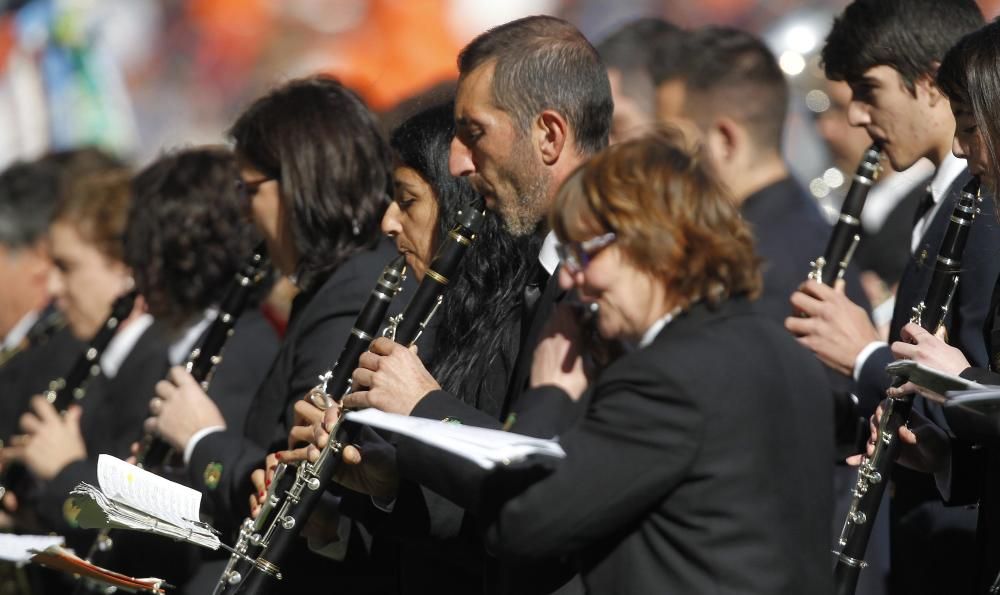 La Sociedad Musical La Lira de Chulilla puso música a la victoria del Valencia