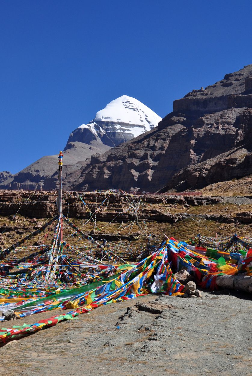 Parte del monte se encuentra en el Tíbet.
