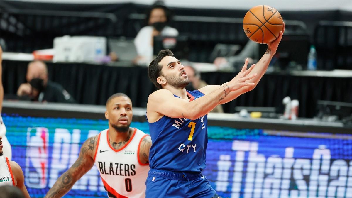 Campazzo anota ante los Blazers.