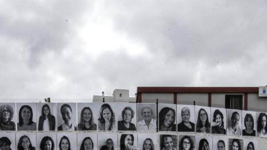 Mural dedicado a las mujeres en el IES Pablo Montesino