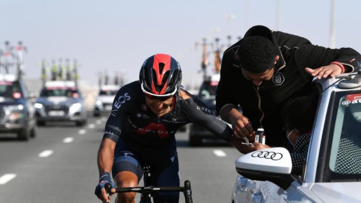 Brandon Rivera durante una competencia con el INEOS