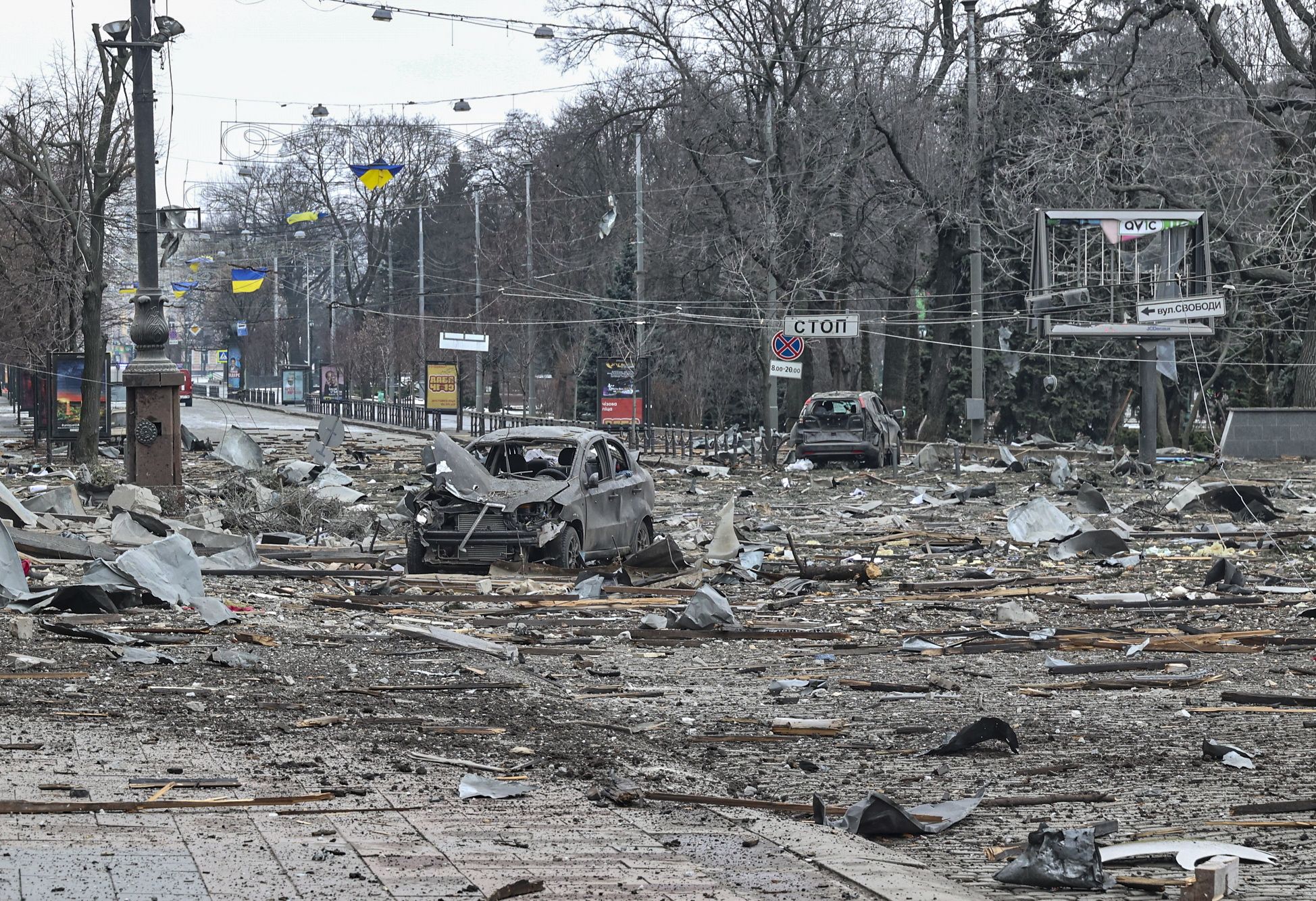 Bombardeos en Ucrania