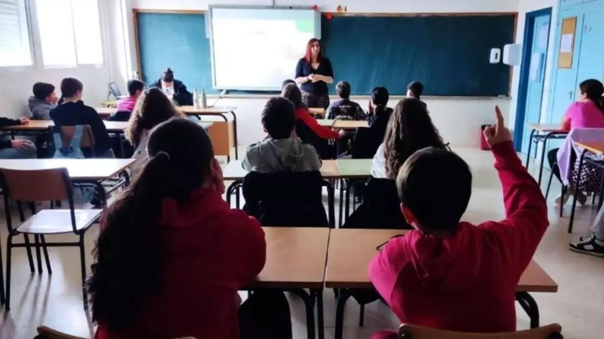 La sexóloga Lucía Álvarez López, durante un taller de educación sexual en un colegio