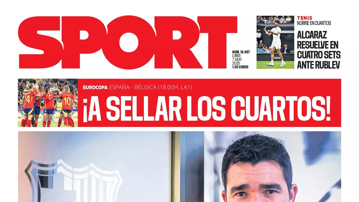 La portada de SPORT de hoy lunes, 7 de julio de 2025