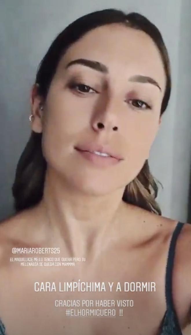 Blanca Suárez con la cara lavada antes de dormir