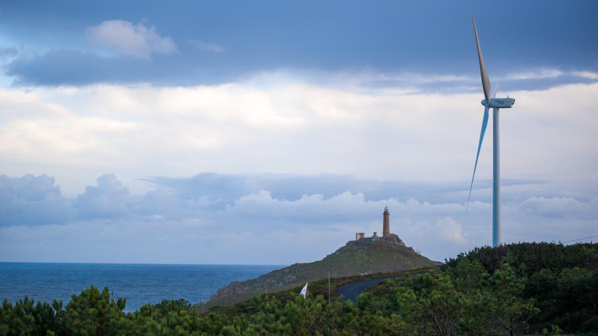 Parque eólico de Naturgy en Cabo Vilano, Camariñas.