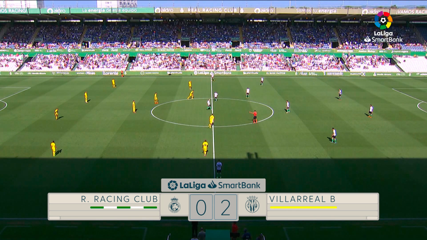 Resumen y highlights del Racing - Villarreal B (0-2), primera jornada de la Liga Smartbank