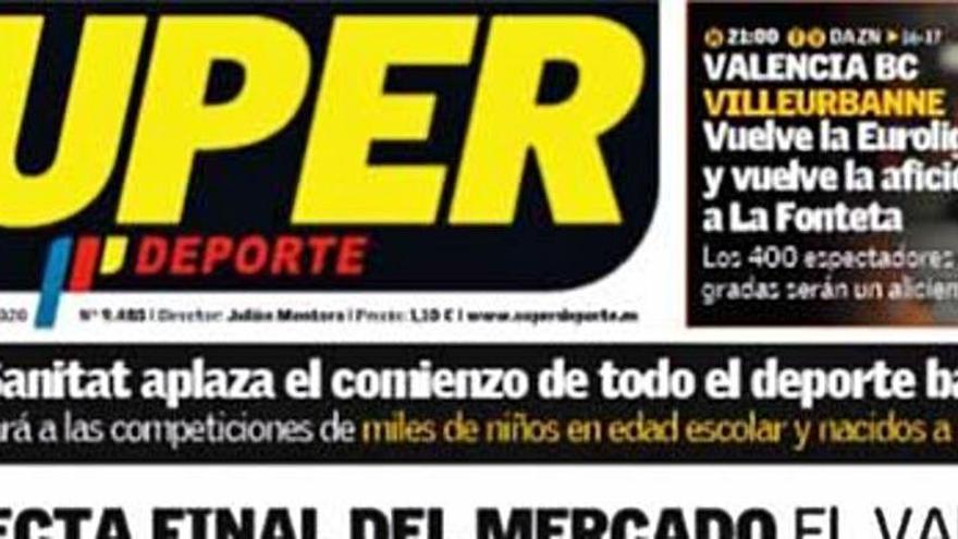 Esta es la portada de SUPER de este jueves