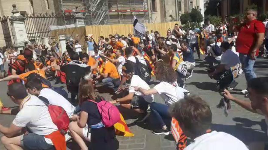 Los valencianistas se dejan oir en Sevilla