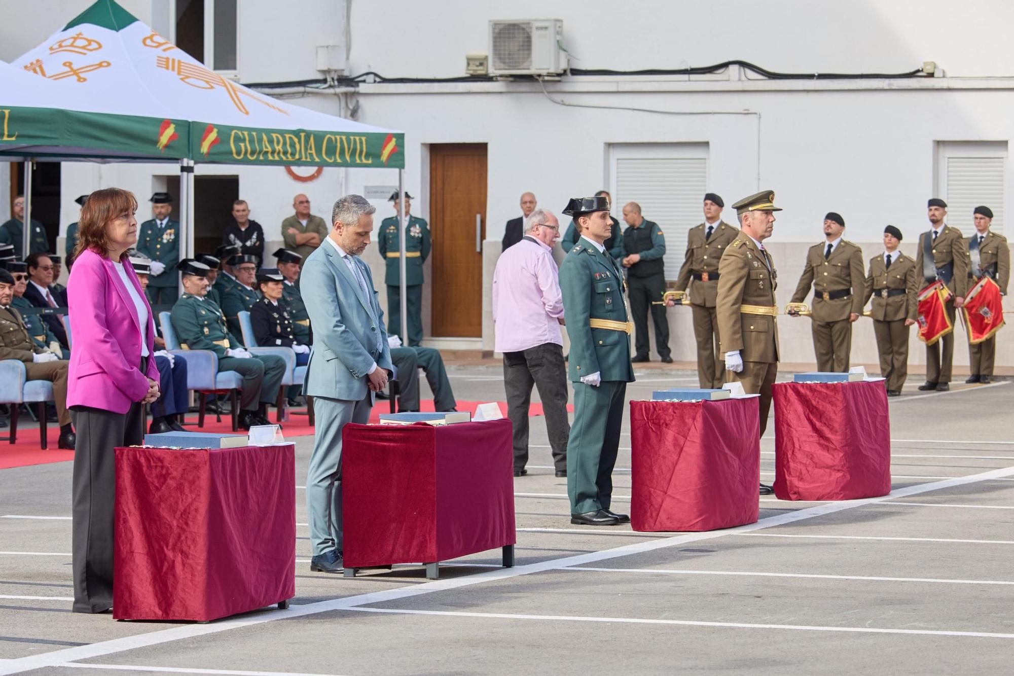 Imatges de la Guàrdia Civil celebrant la seva patrona a Girona