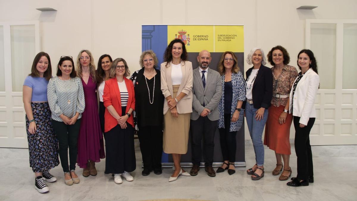 Participantes en eI Foro Mujer Málaga, en la Subdelegación de Málaga.