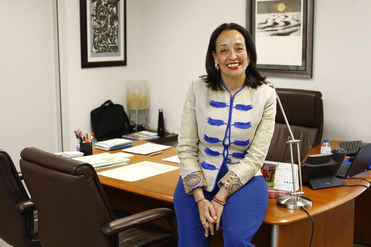 Carmen Susín, en su despacho minutos antes de la entrevista