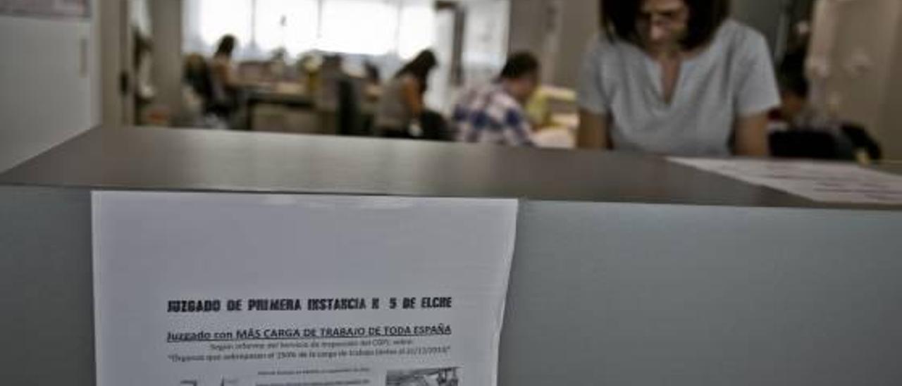 Elche padece los cuatro juzgados de primera instancia con más carga de trabajo de España