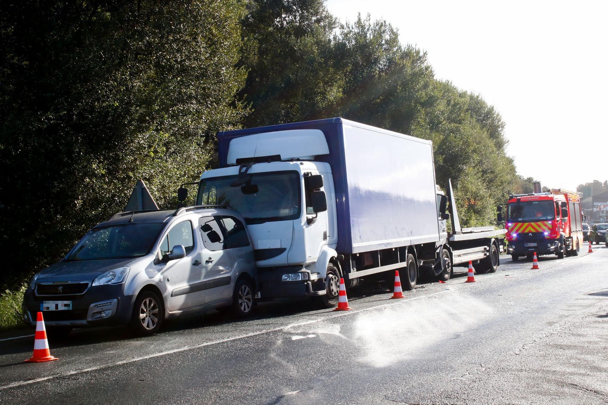 Accidente múltiple en Rubiáns