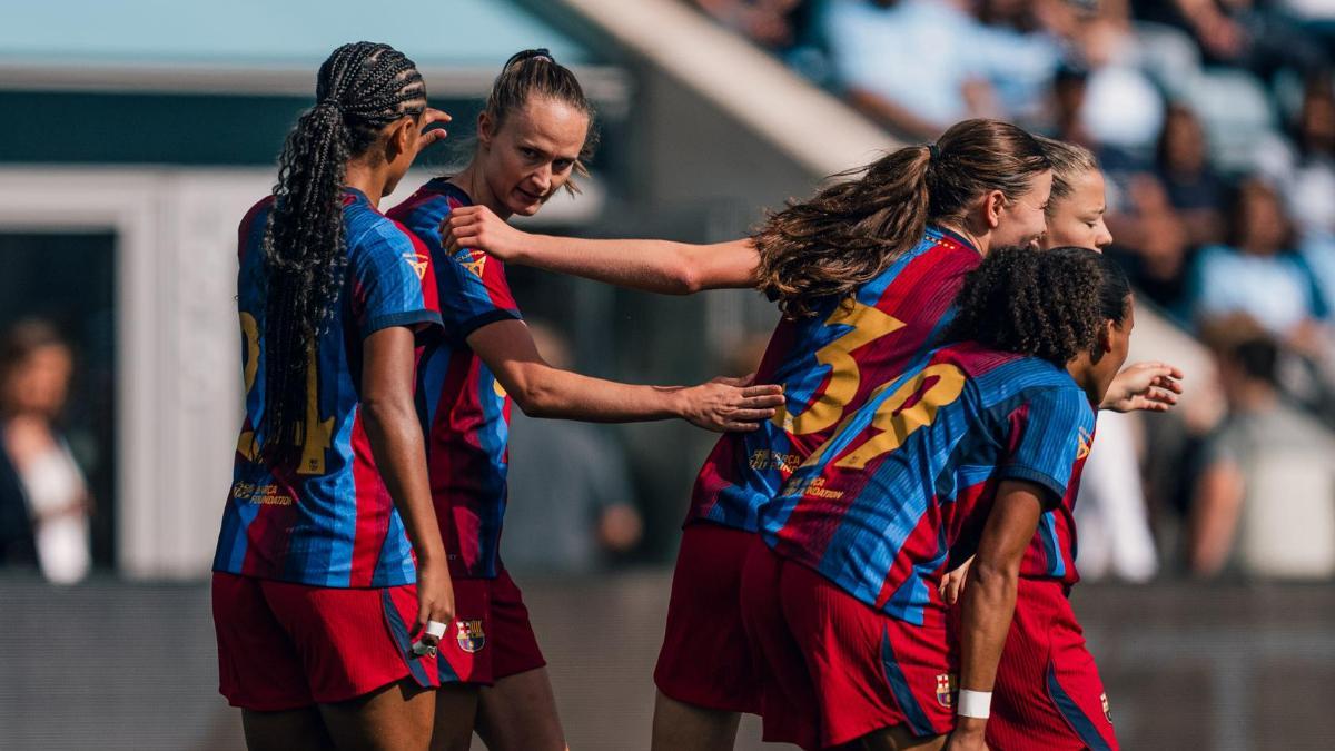 Graham marcó el primer gol del Barça en el amistoso contra el City