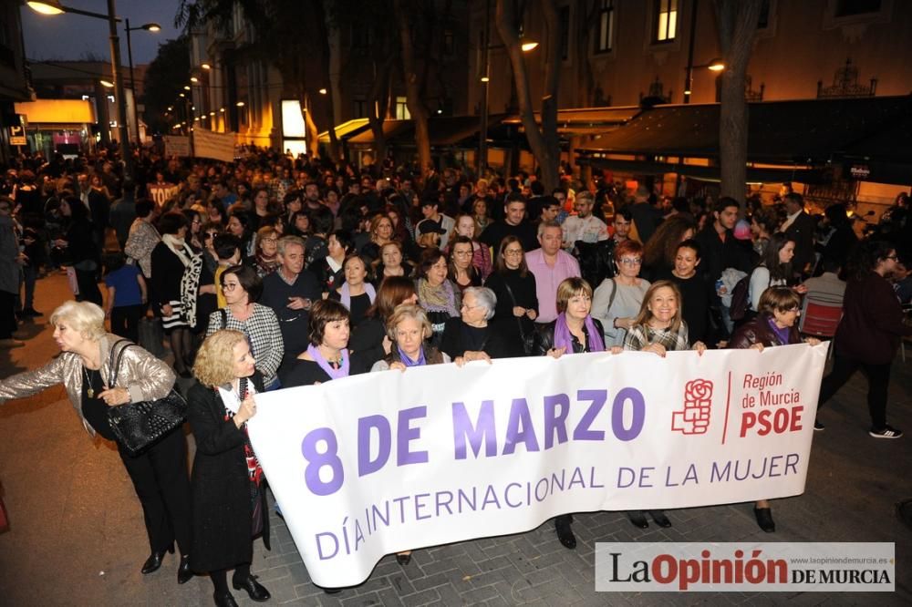 Manifestación en Murcia por el Día Internacional de la Mujer