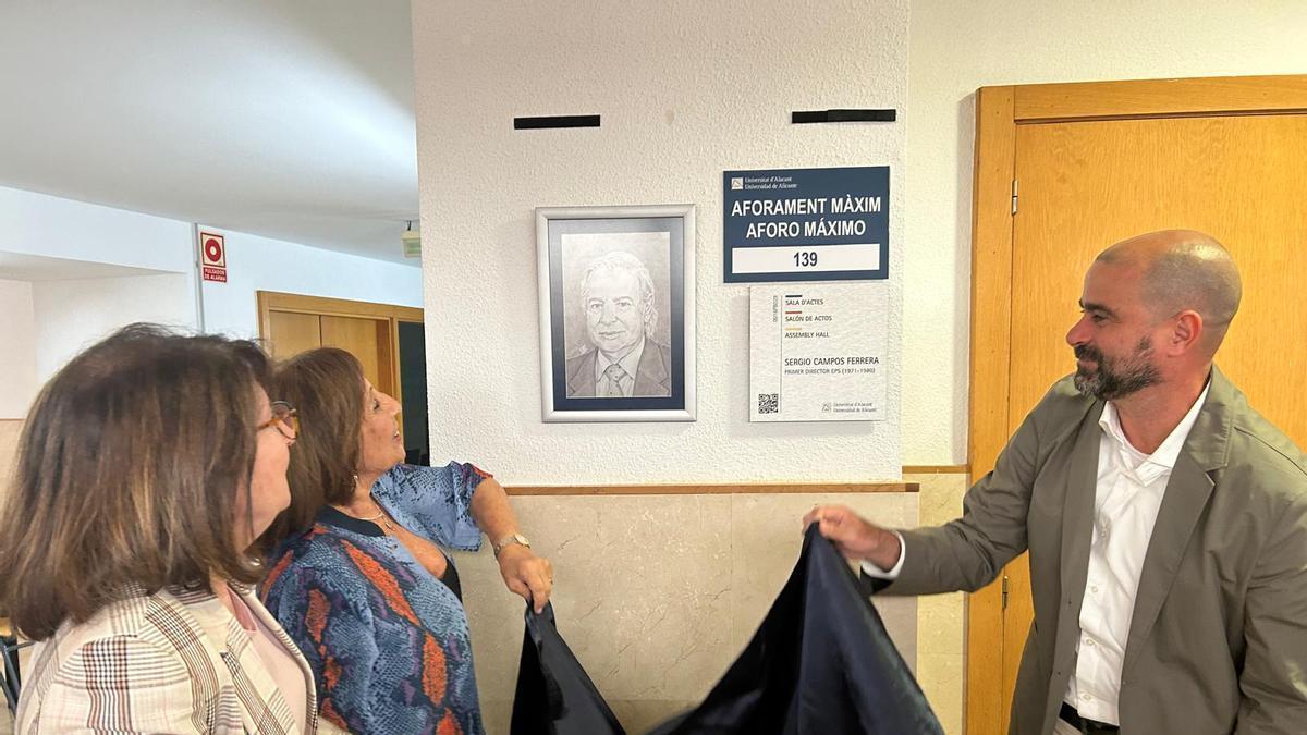La Escuela Politécnica Superior de Alicante rinde tributo a su primer director, Sergio Campos