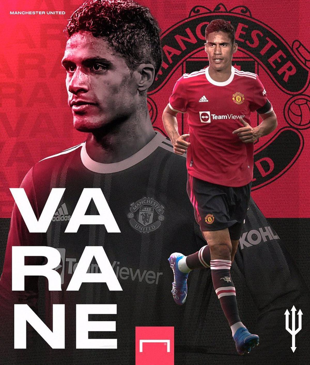 Varane, con el United