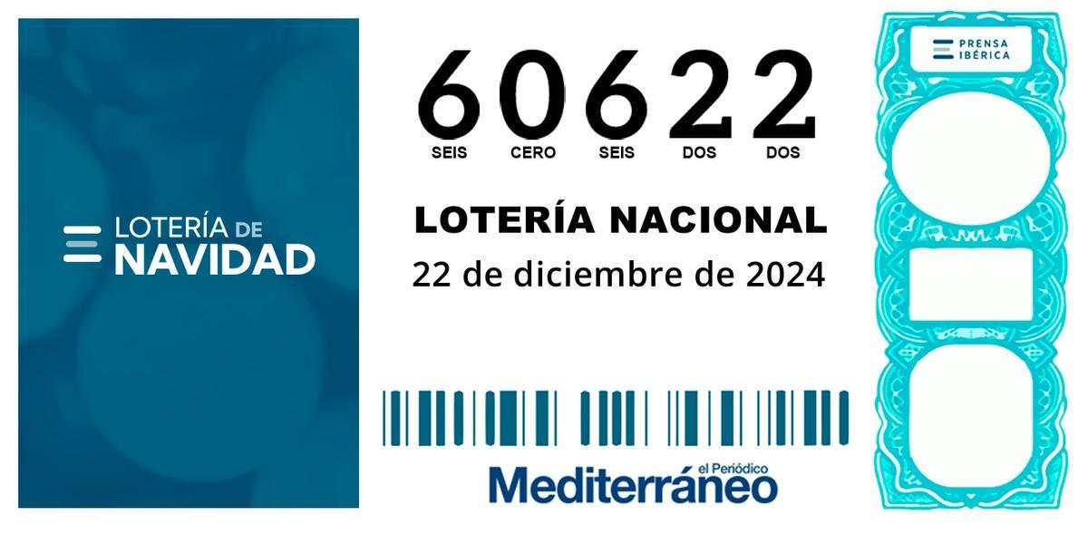 Décimo premiado con el octavo quinto premio de la Lotería de Navidad 2024.