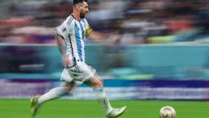 Messi, durante la semifinal del Mundial ante Croacia.