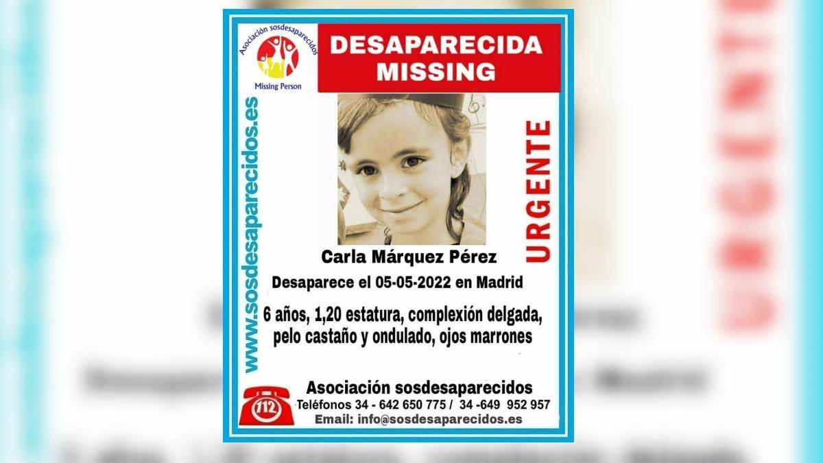 Un padre denuncia la posible sustracción parental de su hija en Madrid.