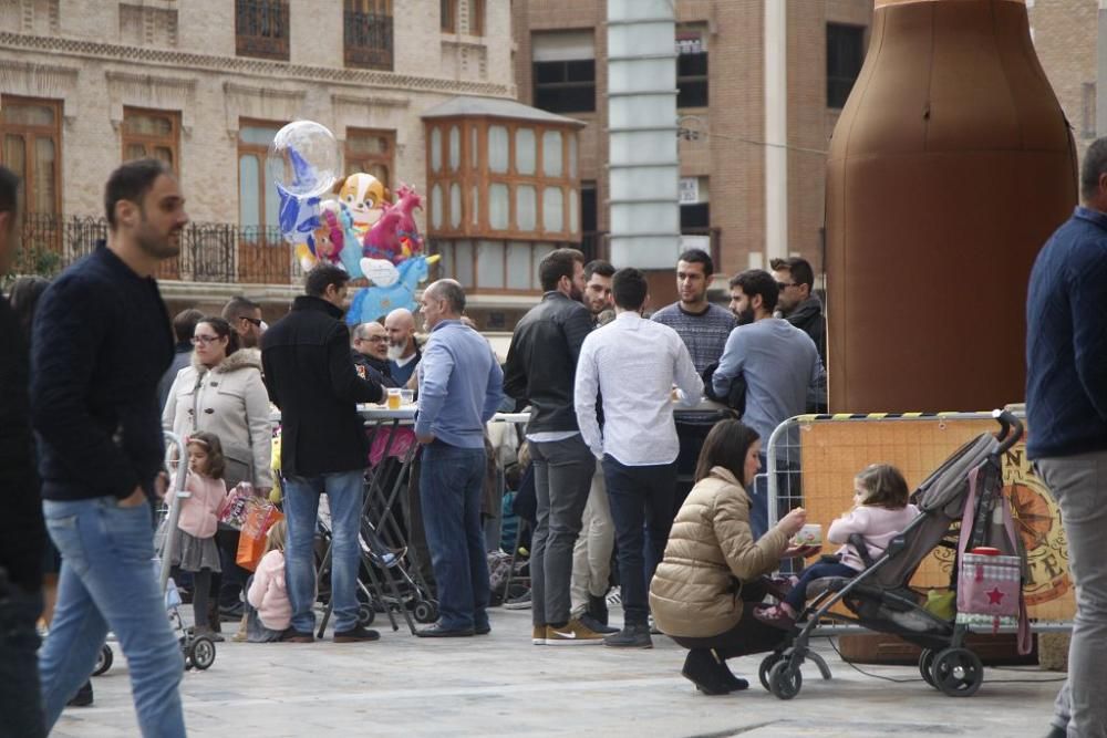 Tardebuena en el centro de Murcia: Romea y Alfonso X El Sabio